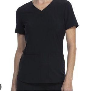 Scrubstar scrub top black 2xl